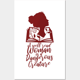 'Well-Read Woman Is A Dangerous Creature' Feminism Posters and Art